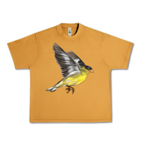 Peanut Butter Flying American Goldfinch Urban Heavy Tee - LillyAllenDesigns