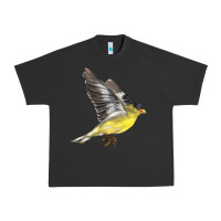 Pigment Black Flying American Goldfinch Urban Heavy Tee - LillyAllenDesigns
