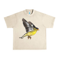 Sandshell Flying American Goldfinch Urban Heavy Tee - LillyAllenDesigns