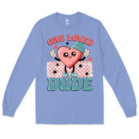 Colony Blue one loved dude Long Sleeve Tee - MaliasSmallBusiness