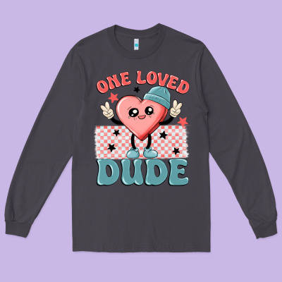One Loved Dude Long Sleeve Tee Designed By Maliassmallbusiness