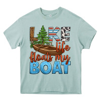 Arona lake life floats my boat Heavy Core Tee - HRA Design Shop