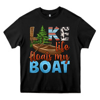 Black lake life floats my boat Heavy Core Tee - HRA Design Shop