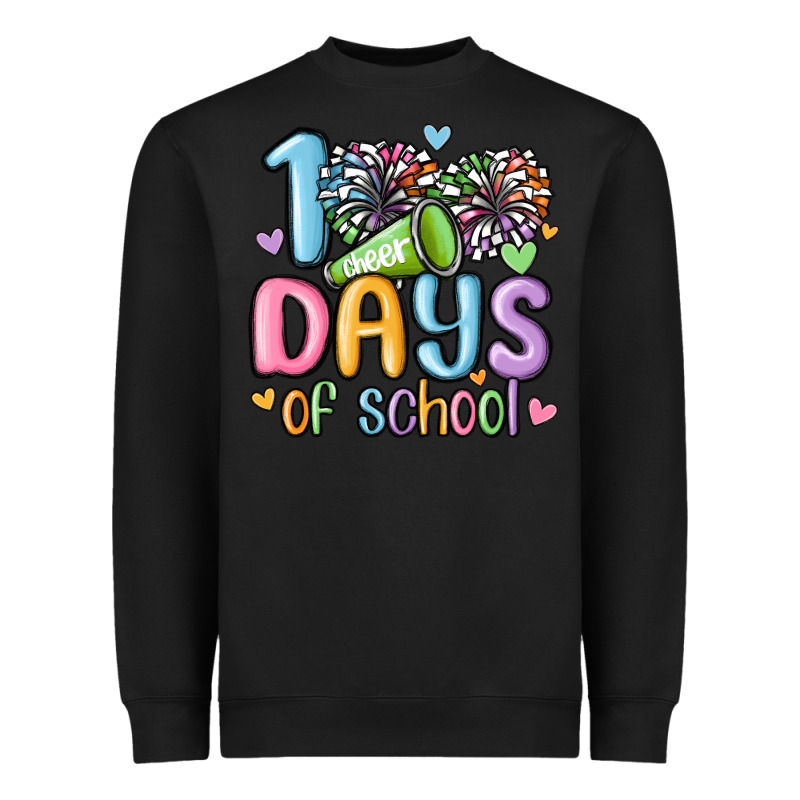 100 Days Of School Cheer Heavyweight Sweatshirt by MaliasSmallBusiness | Teevron
