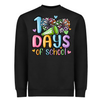 Black 100 days of school cheer Heavyweight Sweatshirt - MaliasSmallBusiness