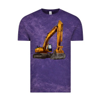 Cloud Purple excavator Vintage Tee - LillyAllenDesigns