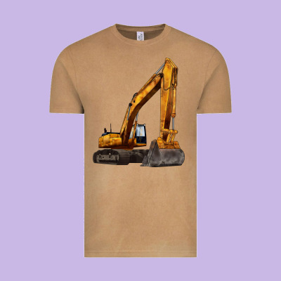 Excavator Vintage Tee Designed By Lillyallendesigns