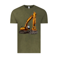 Vintage Olive excavator Vintage Tee - LillyAllenDesigns