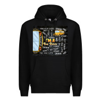 Black i'm a bus driver school bus black Premium Hoodie - TumblerDesignByShophia