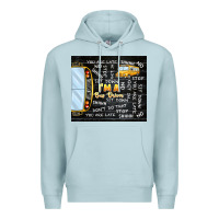 Blue Mist i'm a bus driver school bus black Premium Hoodie - TumblerDesignByShophia