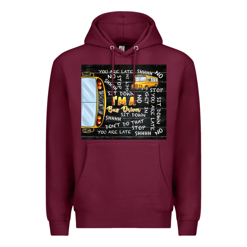 I'm A Bus Driver School Bus Black Premium Hoodie by TumblerDesignByShophia | Teevron