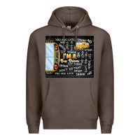 Coffee i'm a bus driver school bus black Premium Hoodie - TumblerDesignByShophia
