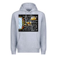 Heather Grey i'm a bus driver school bus black Premium Hoodie - TumblerDesignByShophia