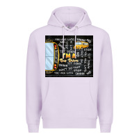 Lilac i'm a bus driver school bus black Premium Hoodie - TumblerDesignByShophia