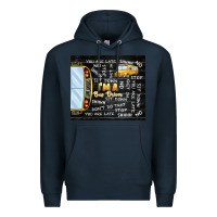 Navy i'm a bus driver school bus black Premium Hoodie - TumblerDesignByShophia