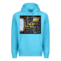 Ocean Blue i'm a bus driver school bus black Premium Hoodie - TumblerDesignByShophia
