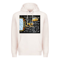 Pale Pink i'm a bus driver school bus black Premium Hoodie - TumblerDesignByShophia