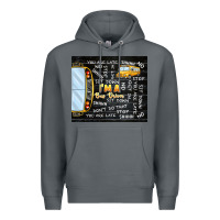 Rock i'm a bus driver school bus black Premium Hoodie - TumblerDesignByShophia