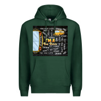 Sports Green i'm a bus driver school bus black Premium Hoodie - TumblerDesignByShophia