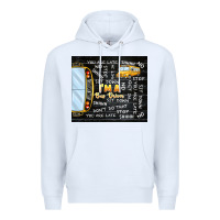 White i'm a bus driver school bus black Premium Hoodie - TumblerDesignByShophia