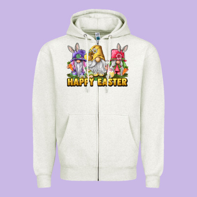 Happy Easter Heifers Zipper Hoodie Designed By Lillyallendesigns