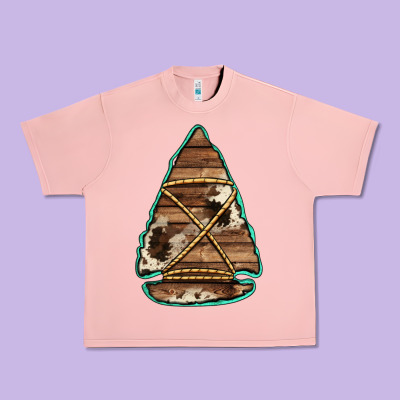 Cowhide Wooden Arrowhead Urban Heavy Tee Designed By Jasminsmagicworld