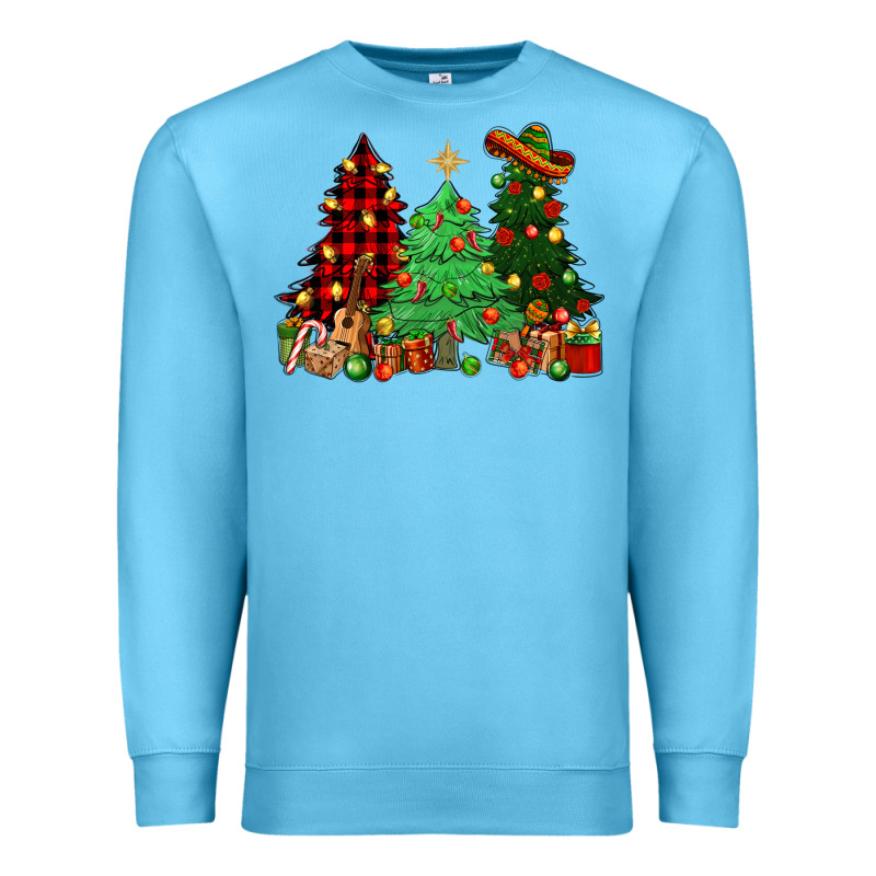 Mexican Christmas Trees Premium Sweatshirt by NancyCooperArtShop | Teevron