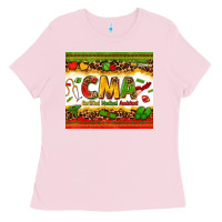 Bubblegum Pink certified medical assistant juneteenth Ladies Tee - Zillion Design Studio
