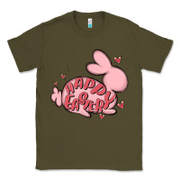 Army Green happy easter Classic Tee - MaliasSmallBusiness