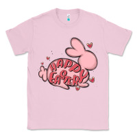 Bubblegum Pink happy easter Classic Tee - MaliasSmallBusiness
