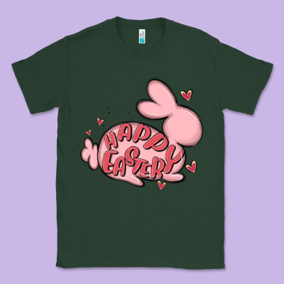 Happy Easter Classic Tee Designed By Maliassmallbusiness