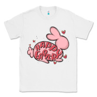 White happy easter Classic Tee - MaliasSmallBusiness