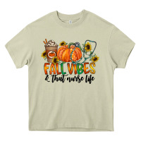 Mossy fall vibes and that nurse life Heavy Core Tee - CowhideDigitalArt