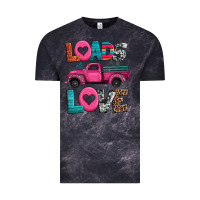 Cloud Black loads of love valentine's day truck Vintage Tee - Jasminsmagicworld