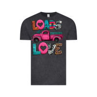 Vintage Black loads of love valentine's day truck Vintage Tee - Jasminsmagicworld