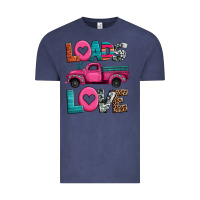 Vintage Denim loads of love valentine's day truck Vintage Tee - Jasminsmagicworld