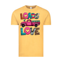 Vintage Mustard loads of love valentine's day truck Vintage Tee - Jasminsmagicworld