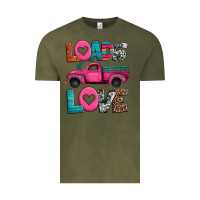 Vintage Olive loads of love valentine's day truck Vintage Tee - Jasminsmagicworld