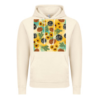 Vintage Artic leopard pumpkin cactus sunflower seamless Vintage Hoodie - AdoDesignShop