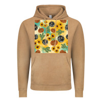 Vintage Camel leopard pumpkin cactus sunflower seamless Vintage Hoodie - AdoDesignShop