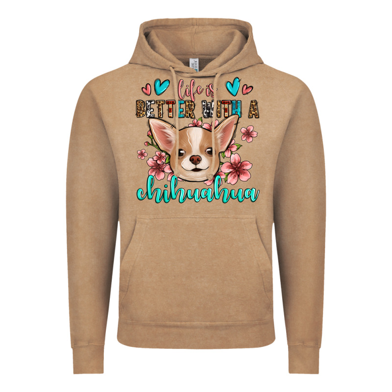 Life Is Better With A Chihuahua Vintage Hoodie by Jasminsmagicworld | Teevron