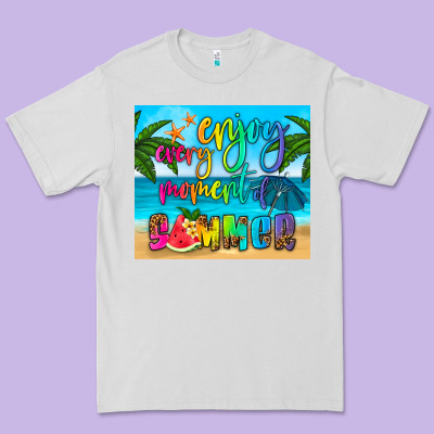 Enjoy Every Moment Of Summer Premium Tee Designed By Hra Design Shop