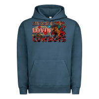 Pigment Midnight Navy Never stop lovin cowboys Urban Hoodie - FaDigitalArtStudio