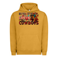 Pigment Peanut Butter Never stop lovin cowboys Urban Hoodie - FaDigitalArtStudio