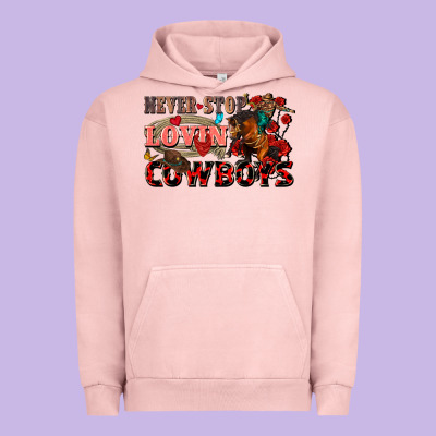 Never Stop Lovin Cowboys Urban Hoodie Designed By Fadigitalartstudio