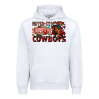 White Never stop lovin cowboys Urban Hoodie - FaDigitalArtStudio