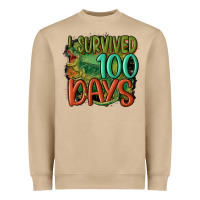 Mushroom i survived 100 days Heavyweight Sweatshirt - MaliasSmallBusiness
