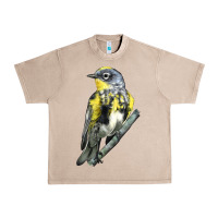French Oak yellow rumped warbler Urban Heavy Tee - LillyAllenDesigns