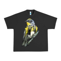 Pigment Black yellow rumped warbler Urban Heavy Tee - LillyAllenDesigns