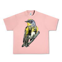 Salmon yellow rumped warbler Urban Heavy Tee - LillyAllenDesigns